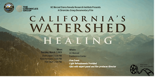 "California's Watershed: Healing" film screening and discussion