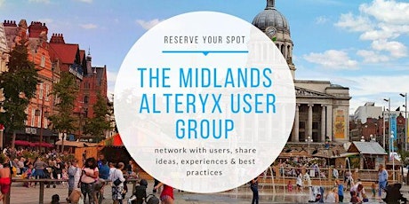 Midlands Alteryx User Group Tuesday 26th June 2018 primary image