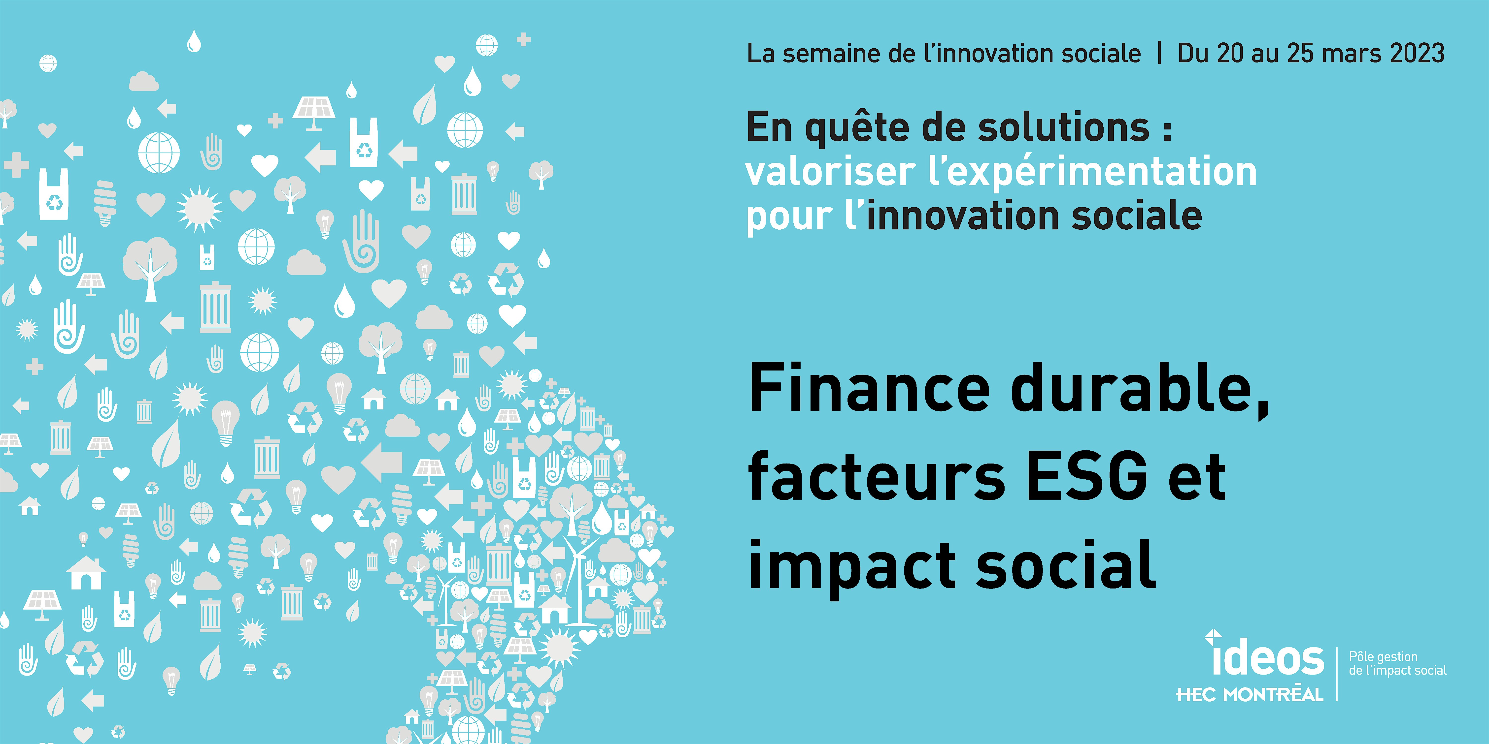 Finance durable, facteurs ESG et impact social