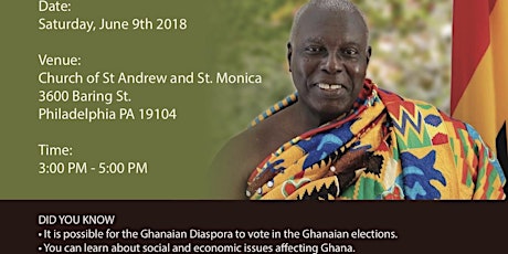 GHANAIAN COMMUNITY TOWN HALL EVENT WITH THE GHANAIAN AMBASSADOR TO THE US