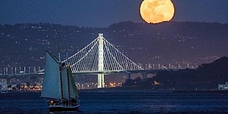Full Moon & Bay Lights Sail San Francisco Bay-July 2023 Monday