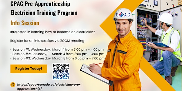 2023 CPAC Pre-Apprenticeship Electrician Program Info Session #2 on March 4