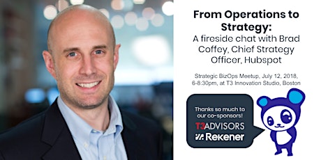 From Operations to Strategy:  A Fireside Chat with Brad Coffey, Chief Strategy Officer of Hubspot primary image