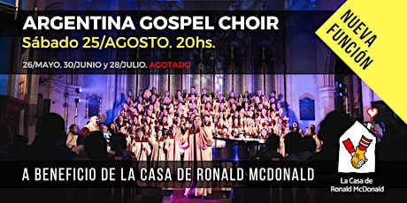 Imagen principal de Argentina Gospel Choir · 25/Agosto, 20hs.