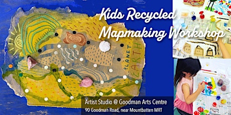 Imagen principal de Kids Recycled Mapmaking Painting Workshop
