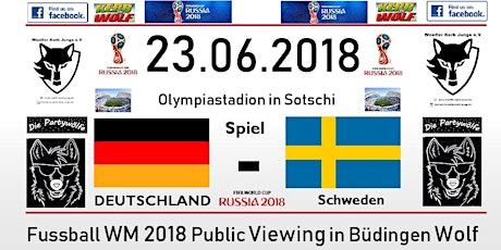 Hauptbild für Fußball WM 2018 Public Viewing - Deutschland gegen Schweden -
