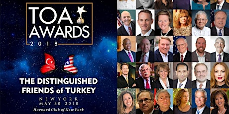 TOA AWARDS 2018 "The Distinguished Friends of Turkey" primary image
