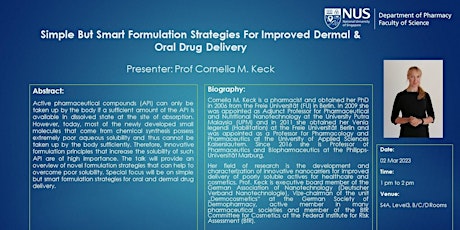 Formulation Strategies For Improved Dermal & Oral Drug Delivery