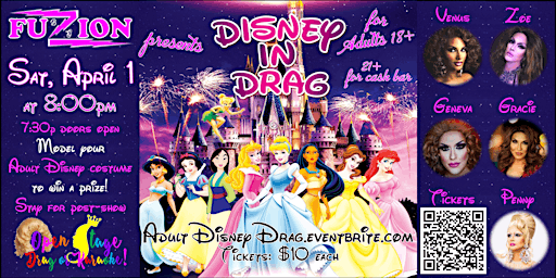 BG FuZion Adult Disney in Drag! - April 1