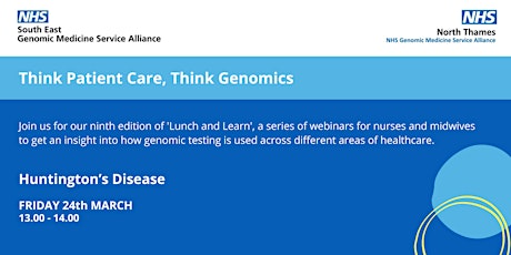 Lunch and Learn: Huntington’s Disease