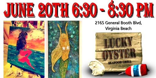 Virginia Beach Va Paint Night Events Eventbrite Paint Night At Lucky Oyster Restaurant