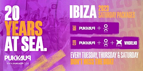 Hauptbild für Pukka Up Saturday Ibiza Sunset Boat - 2023