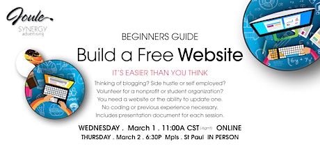 LEARN DIFFERENT . Beginners Guide Build a Free Website or Blog primary image