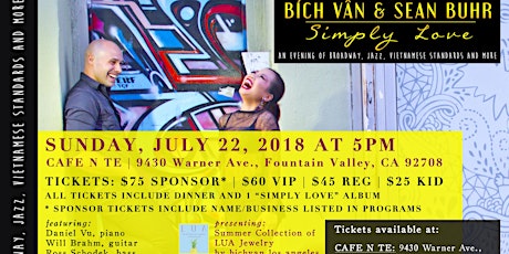 Bich Van and Sean Buhr - Simply Love (Broadway, Jazz, Vietnamese Standards and More) primary image