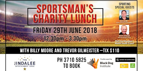 Sportsmans Charity Lunch - Jindalee Hotel primary image