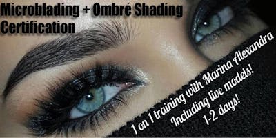 1 ON 1 PRIVATE MICROBLADING CERTIFICATION TRAINING COURSE BILINGUAL CLASS (English or Russian)