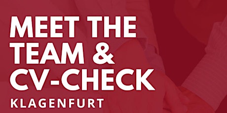 Meet the Team und CV-Check | Klagenfurt