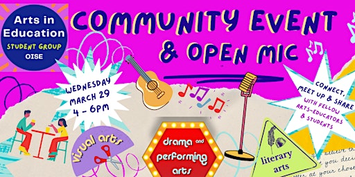 Community Event + Open Mic (Arts in Ed Student Group, OISE)