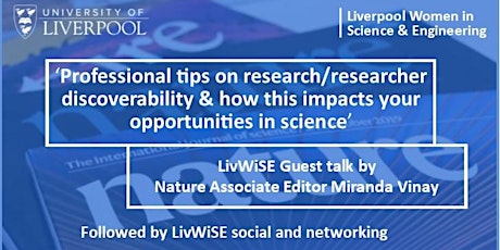 LivWiSE Guest talk & Networking March 2023 primary image