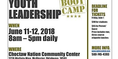 Youth Leadership Boot Camp - Fort Smith primary image