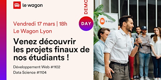 Image principale de Le Wagon Lyon Demo Day - Hiver 2023 - #1102 & #1104