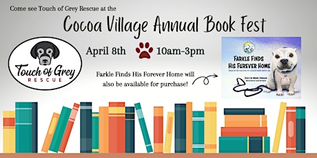 Touch of Grey Rescue at the Cocoa Village Book Fest