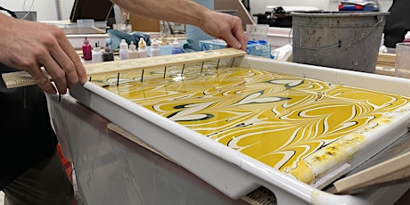 The Paper Marbling Experience:  Showers 'N Flowers Edition