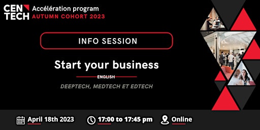 Info Session : Start a tech business at Centech