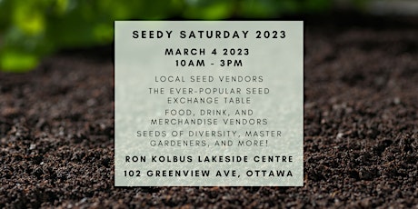Seedy Saturday 2023 Ottawa primary image