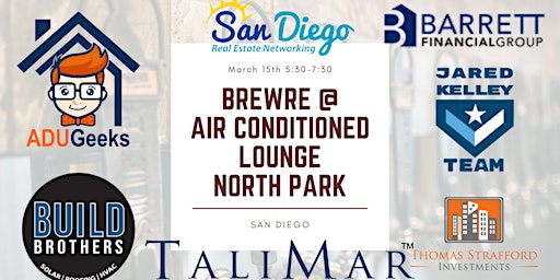 BrewRE at the Air Conditioned Lounge! San Diegos Best Networking Event! primary image