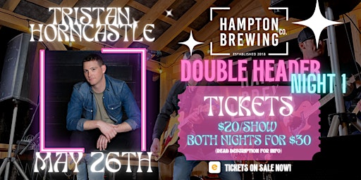 Tristan Horncastle at Hampton Brewing - NIGHT 1