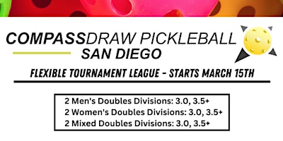 San Diego Pickleball – Compass Draw Flexible Tournament League