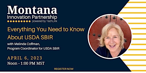 SBIR/STTR at USDA with Program Coordinator, Melinda Coffman