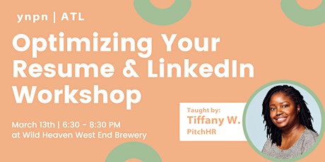 Image principale de YNPN Optimizing Your Resume & LinkedIn Workshop