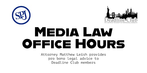 Primaire afbeelding van Media Law Office Hours