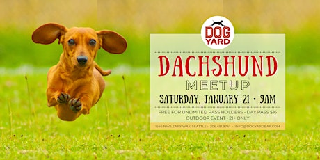 Dachshund Meetup at the Dog Yard Bar in Ballard - Saturday, April 22