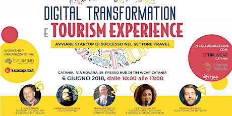 Immagine principale di Workshop | Digital Transformation e Tourism Experience. Avviare StartUp di successo nel settore Travel 