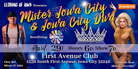 Mister Iowa City & Iowa City Diva Pageant 2023