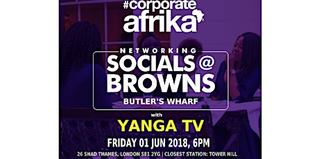 Corporate Afrika Socials with Yanga TV primary image