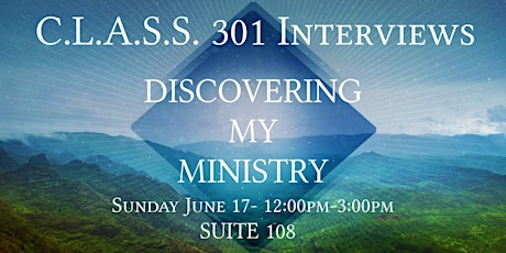 C.L.A.S.S. 301 Discovering My Ministry primary image
