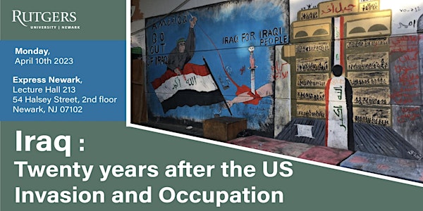 Event Postponed: Iraq: Twenty Years After the US Invasion and Occupation
