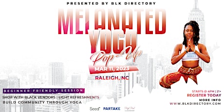 Melanated Yoga Experience | Pop-Up Tour | Raleigh NC