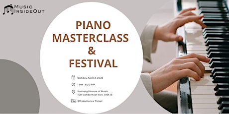MUSIC INSIDEOUT PIANO MASTERCLASS AND FESTIVAL