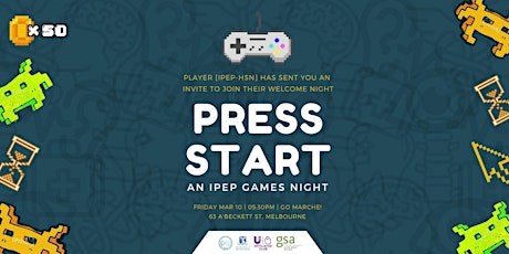 PRESS START: An IPEP-HSN Games Night primary image