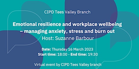 CANCELLED - Emotional resilience and workplace wellbeing primary image