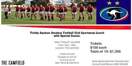 Trinity Aquinas Sportsmans Lunch primary image