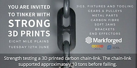 STRONG 3D PRINTS with MARKFORGED METAL AND COMPOSITE 3D PRINTERS primary image
