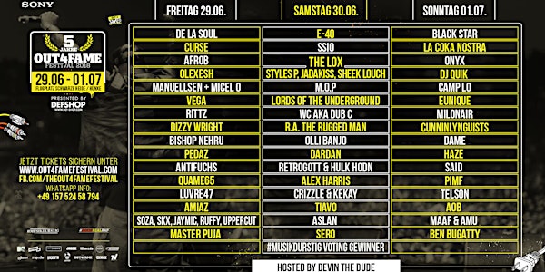 Out4Fame Festival 2018