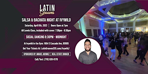 Latin Grooves Salsa & Bachata Night at Ivywild