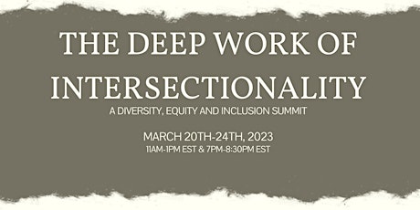 The Deep Work of Intersectionality